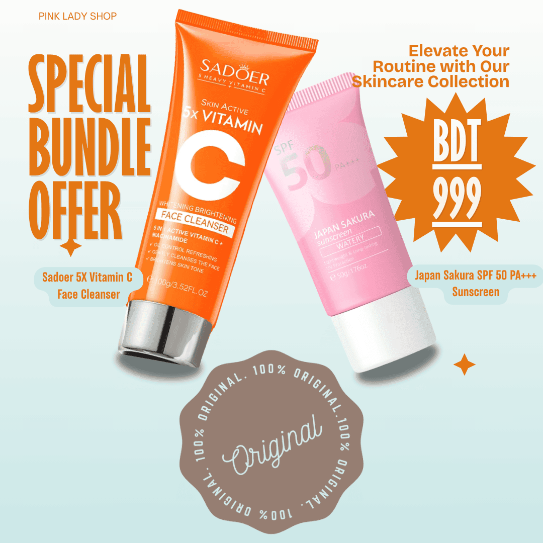 Japan Sakura Sunscreen + Sadoer Face Cleanser COMBO