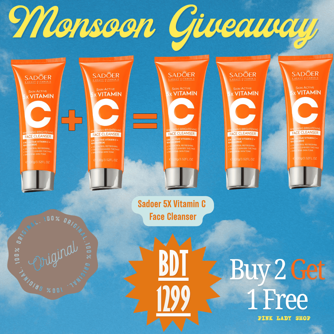 Sadoer 5X Vitamin C Face Cleanser – Buy 2 Get 1 Free